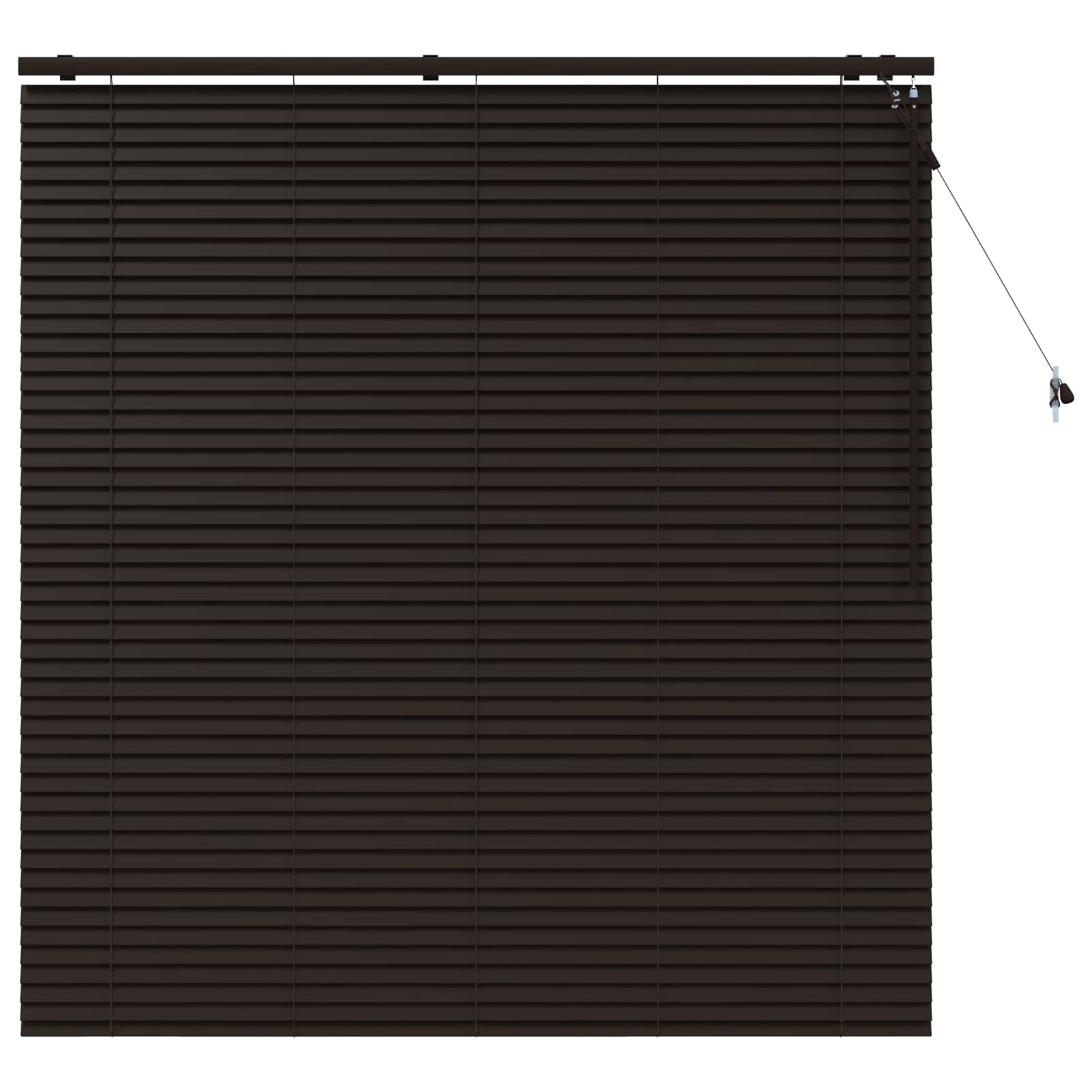 Jaloezie Donkerbruin 150 x 160 cm 35 mm Massief Paulowniahout