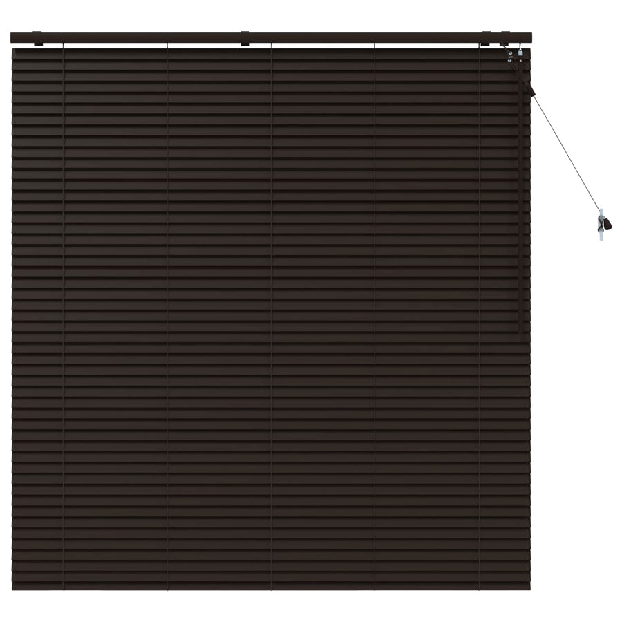 Jaloezie Donkerbruin 160 x 160 cm 35 mm Massief Paulowniahout