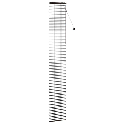 Jaloezie Donkerbruin 40 x 250 cm 35 mm Massief Paulowniahout