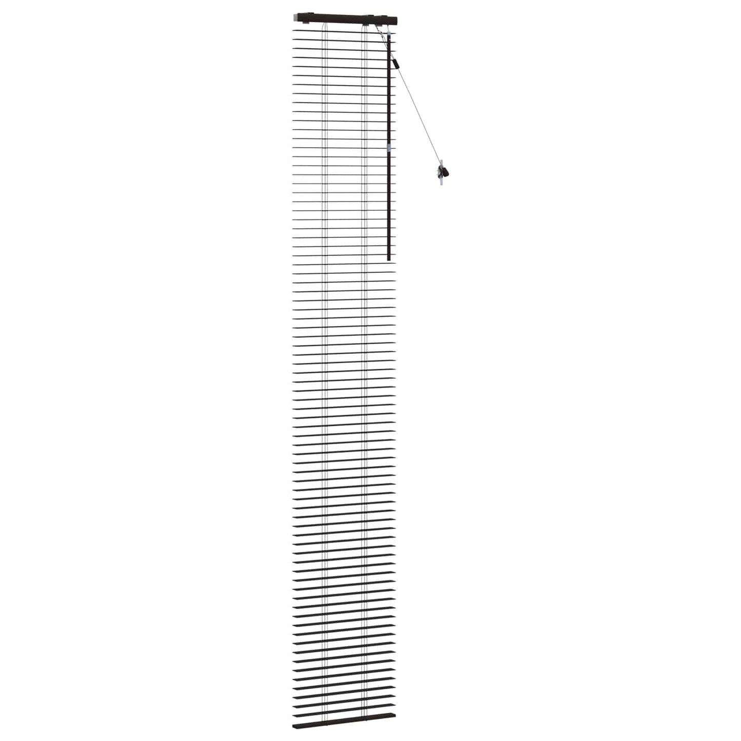 Jaloezie Donkerbruin 45 x 250 cm 35 mm Massief Paulowniahout