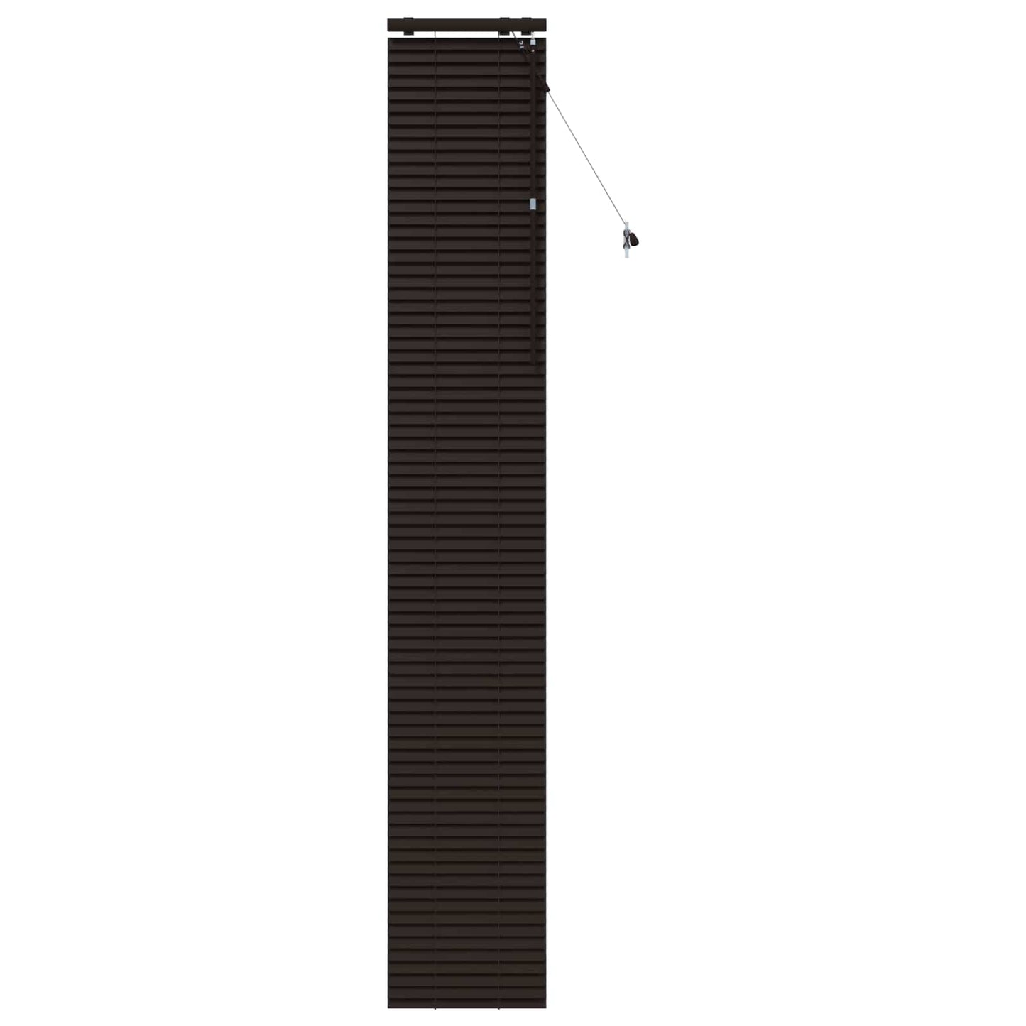 Jaloezie Donkerbruin 45 x 250 cm 35 mm Massief Paulowniahout