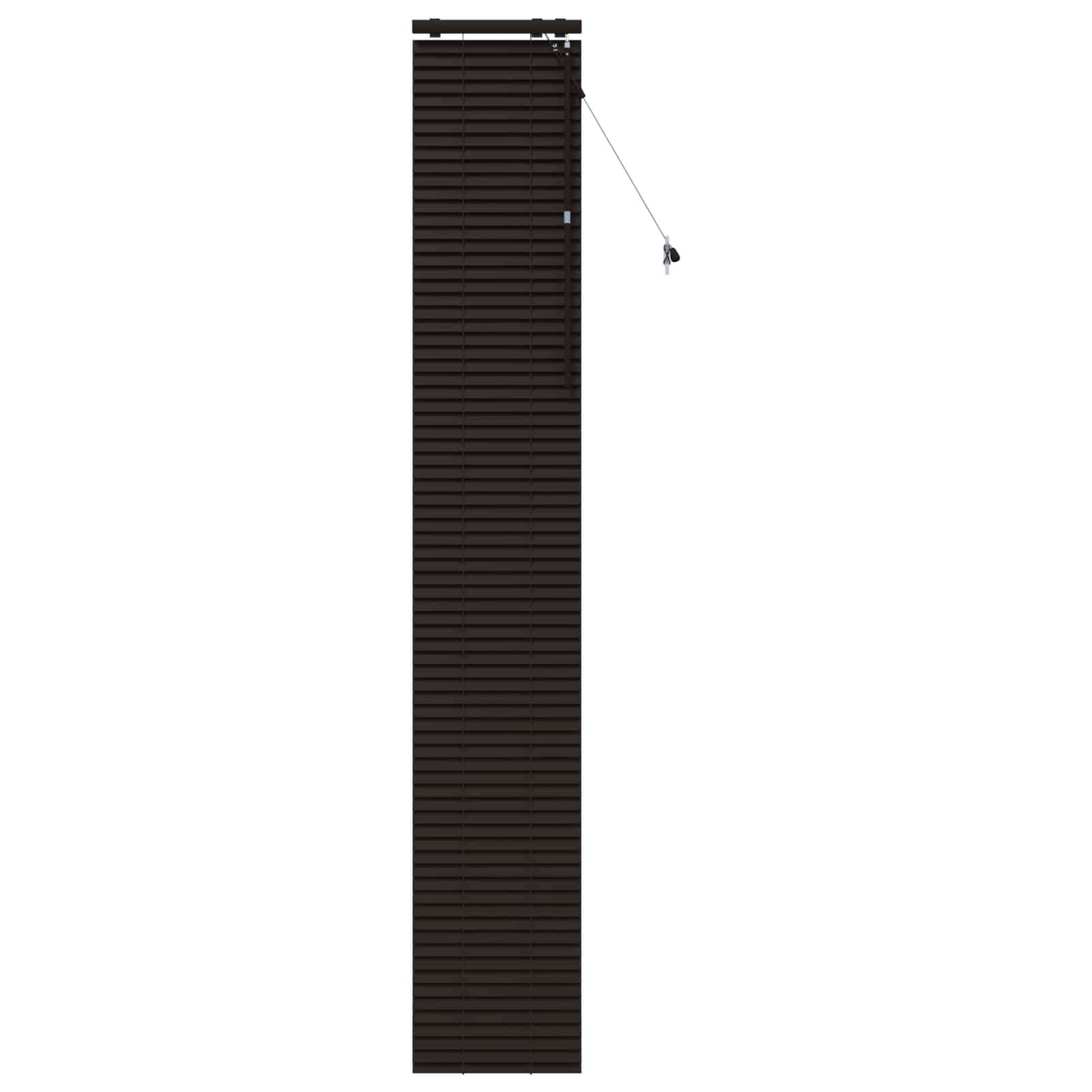 Jaloezie Donkerbruin 50 x 250 cm 35 mm Massief Paulowniahout
