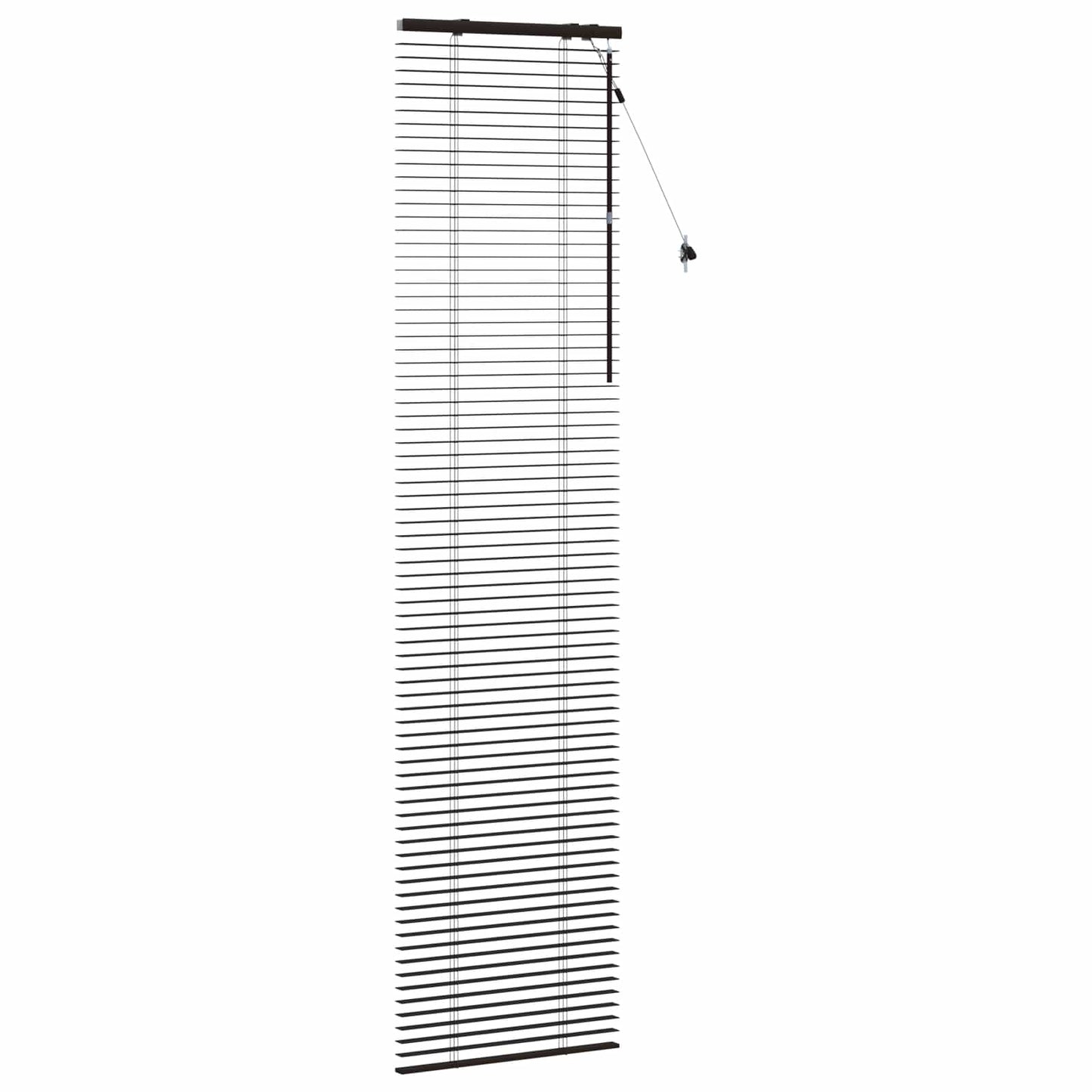 Jaloezie Donkerbruin 60 x 250 cm 35 mm Massief Paulowniahout