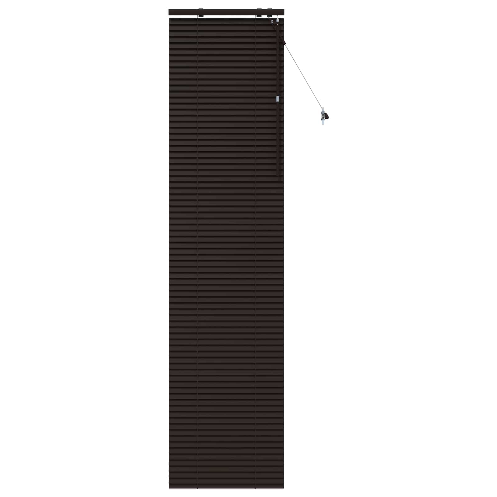 Jaloezie Donkerbruin 60 x 250 cm 35 mm Massief Paulowniahout