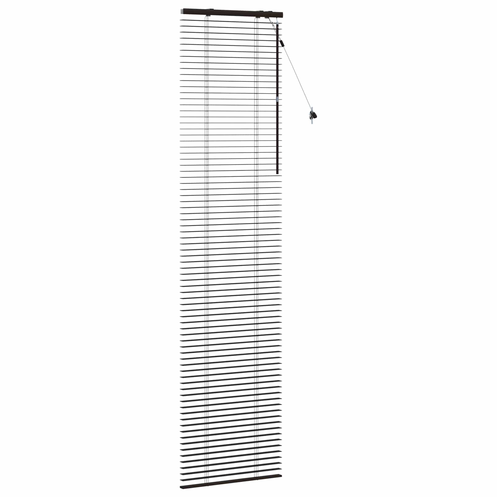 Jaloezie Donkerbruin 65 x 250 cm 35 mm Massief Paulowniahout