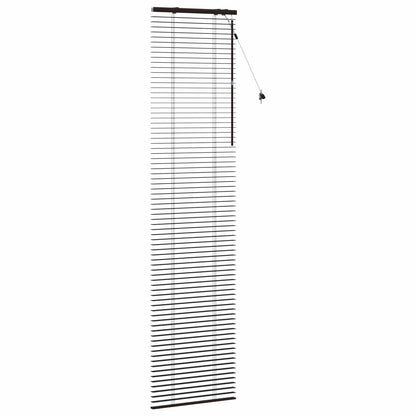 Jaloezie Donkerbruin 65 x 250 cm 35 mm Massief Paulowniahout