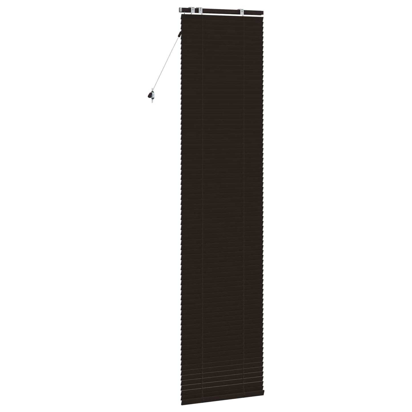 Jaloezie Donkerbruin 65 x 250 cm 35 mm Massief Paulowniahout