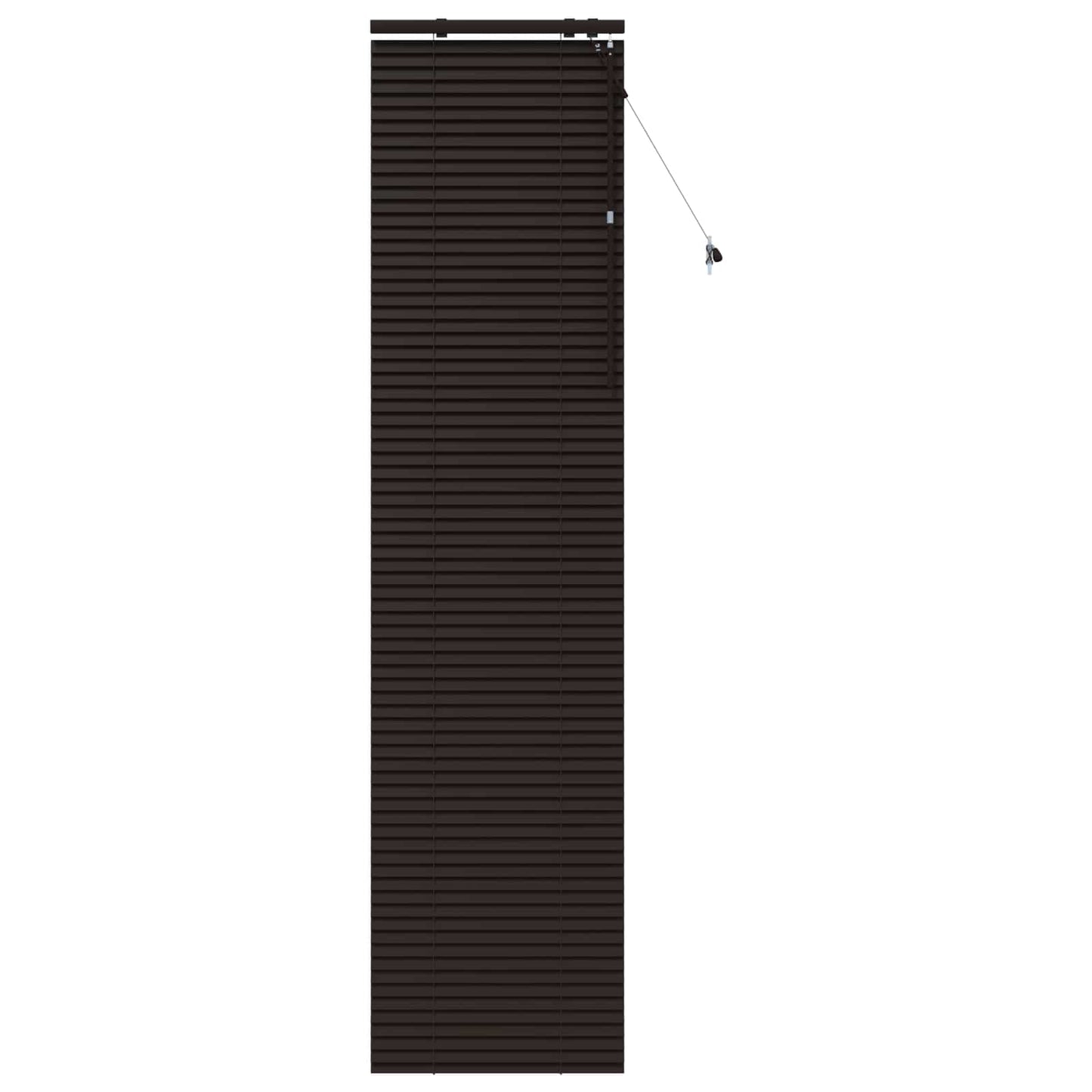 Jaloezie Donkerbruin 65 x 250 cm 35 mm Massief Paulowniahout
