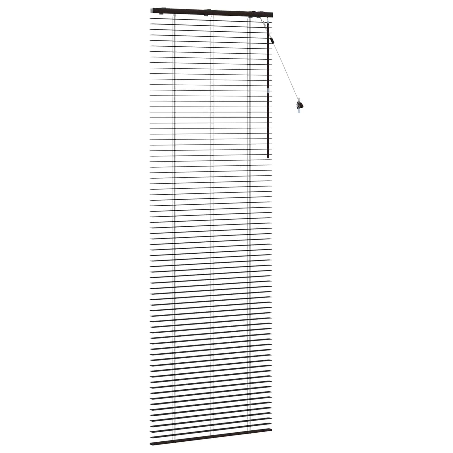 Jaloezie Donkerbruin 70 x 250 cm 35 mm Massief Paulowniahout