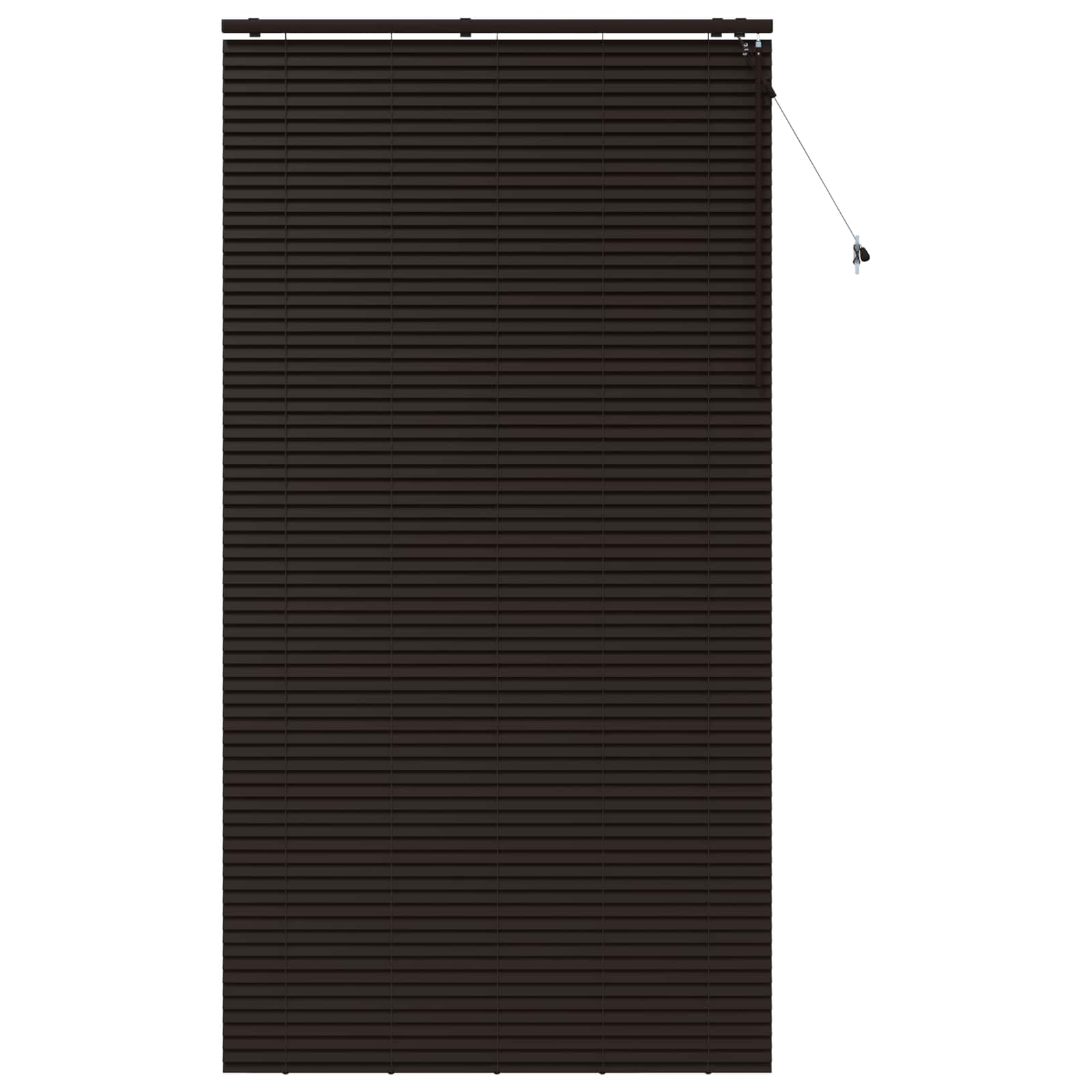 Jaloezie Donkerbruin 130 x 250 cm 35 mm Massief Paulowniahout