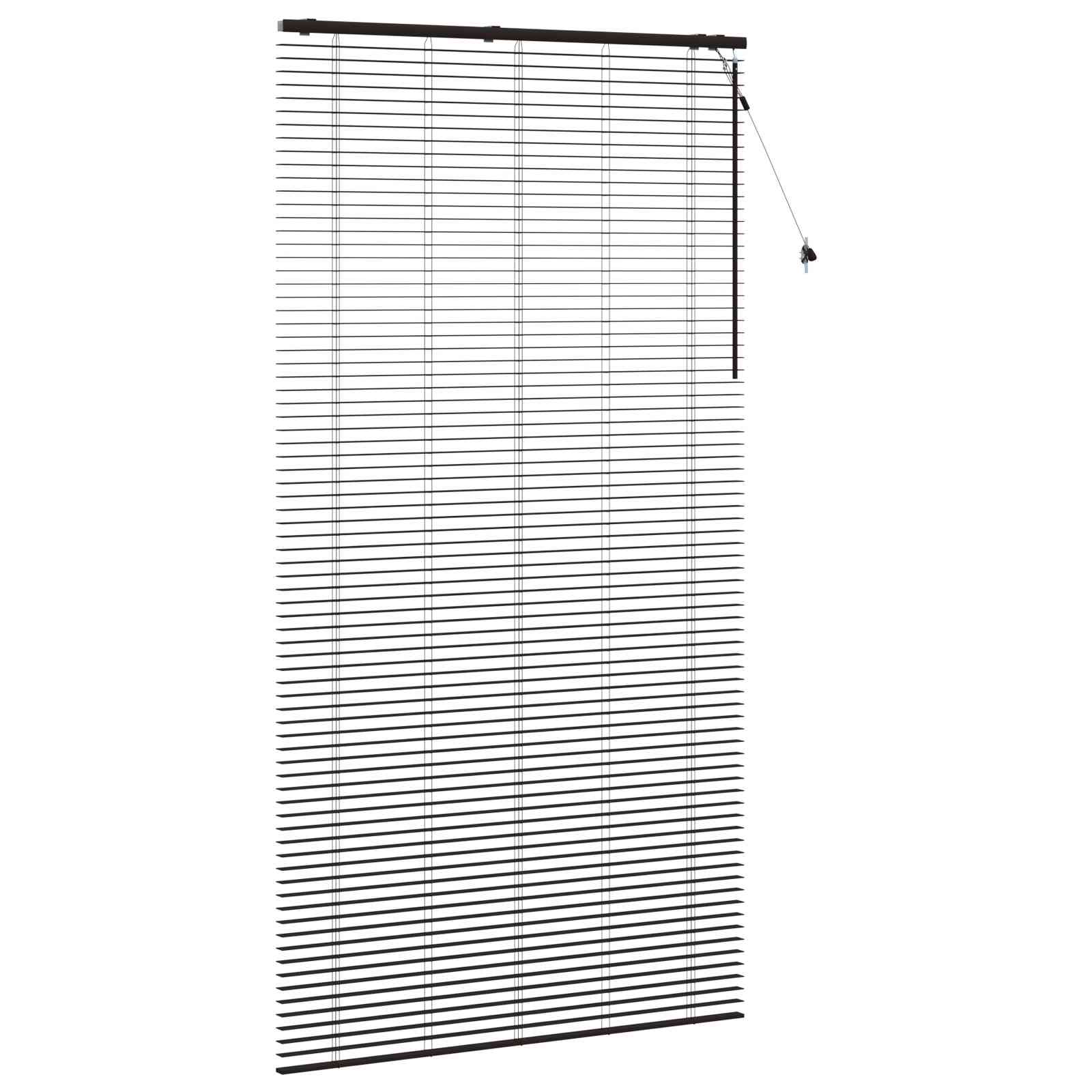 Jaloezie Donkerbruin 135 x 250 cm 35 mm Massief Paulowniahout