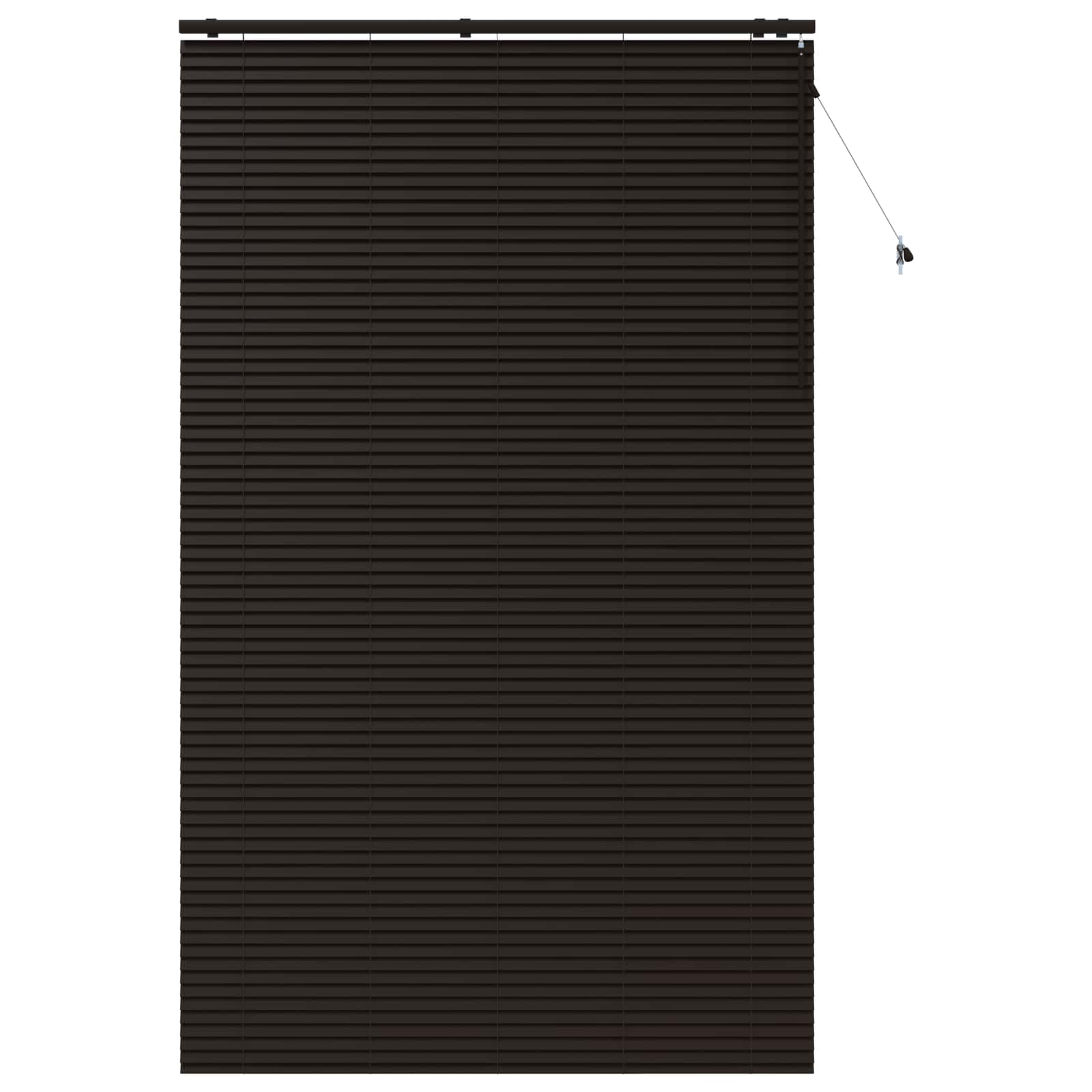 Jaloezie Donkerbruin 155 x 250 cm 35 mm Massief Paulowniahout