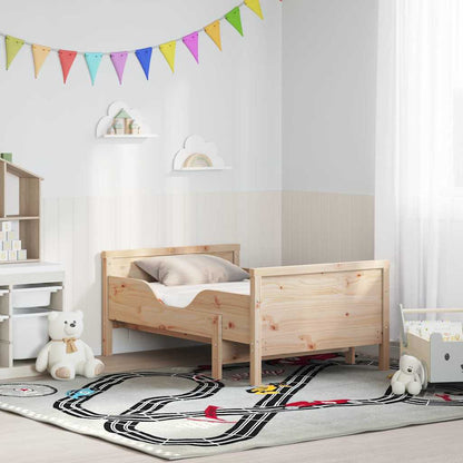 Bedframe met matras Bruin 80 x 200 cm Massief grenenhout