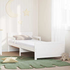 Bedframe massief grenenhout wit 80x200 cm