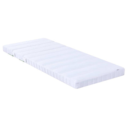 Bedframe met matras met hoofdeinde Wit 80 x 200 cm