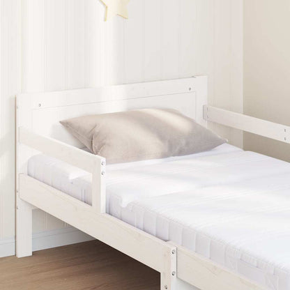 Bedframe met matras met hoofdeinde Wit 80 x 200 cm