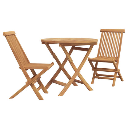 Tuin eettafelset 3 pcs Bruin Massief Acaciahout