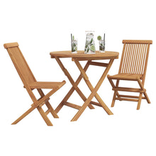 Tuin eettafelset 3 pcs Bruin Massief Acaciahout