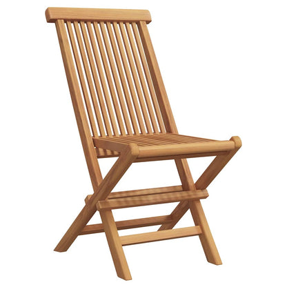 Tuin eettafelset 5 pcs Bruin Massief Teakhout