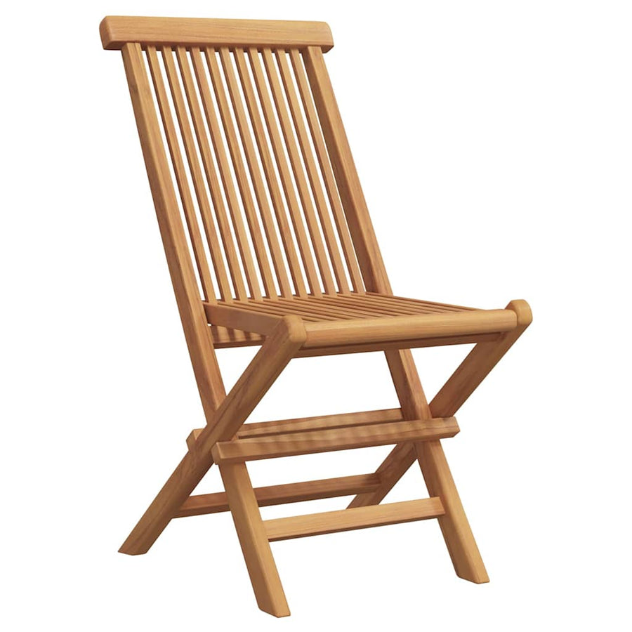 Tuin eettafelset 5 pcs Bruin Massief Teakhout
