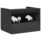 Kogel trap box 29x22x20 cm staal zwart