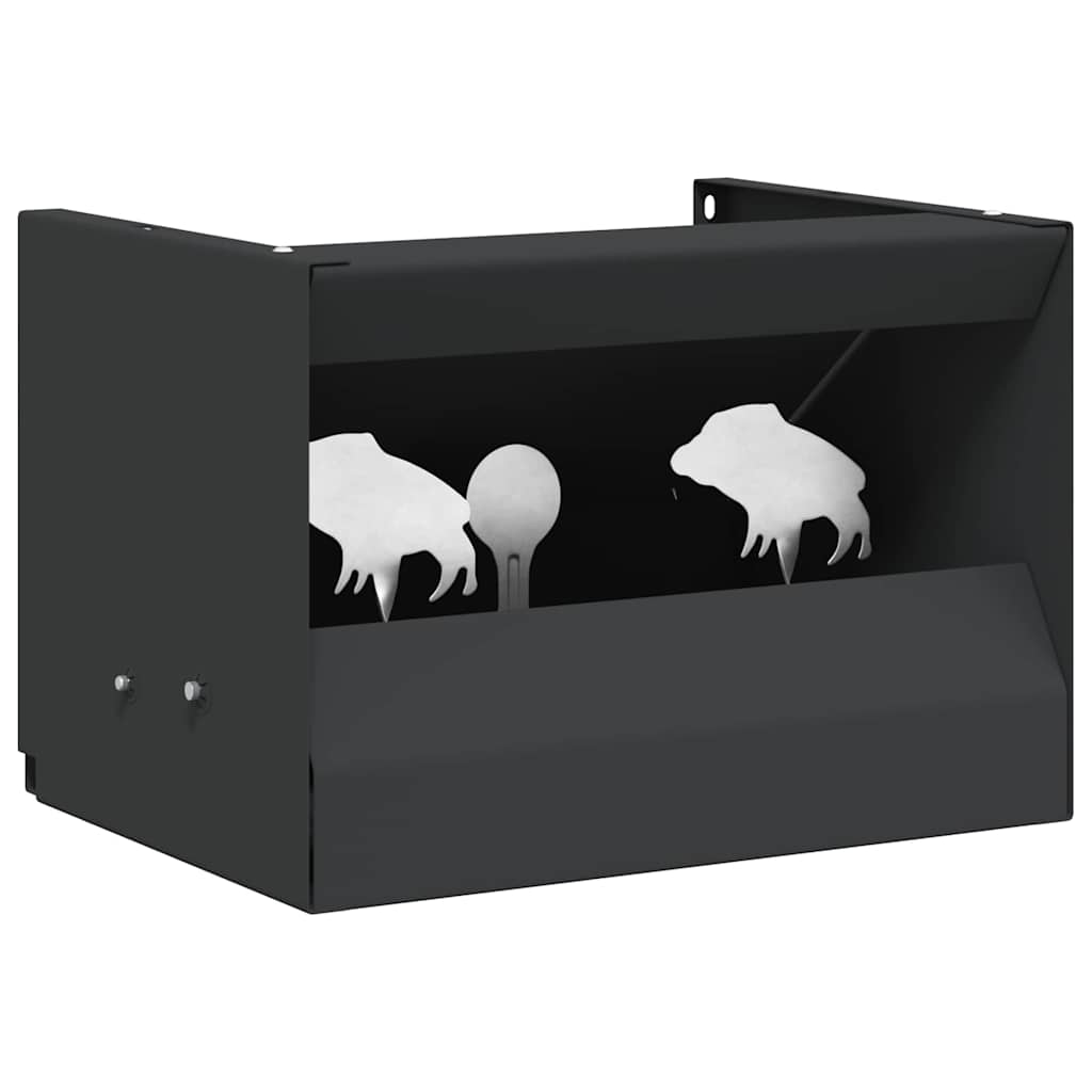 Kogel Trap Box Zwart 29 x 22 x 20 cm Staal