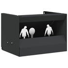 Kogel trap box 29x22x20 cm staal zwart