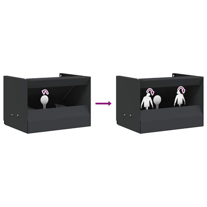 Kogel Trap Box Zwart 29 x 22 x 20 cm Staal