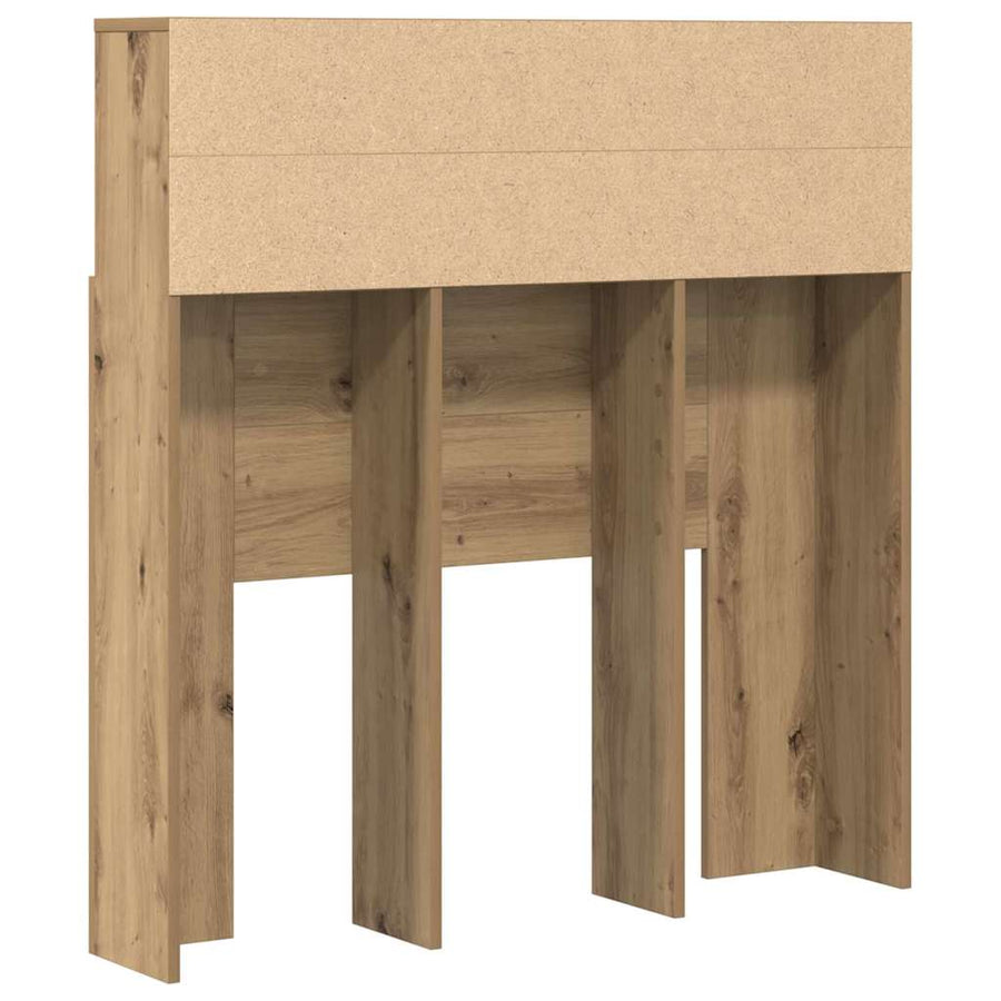 Hoofdeinde kas artisanaal eikenkleurig 100 x 19 x 103.5 cm