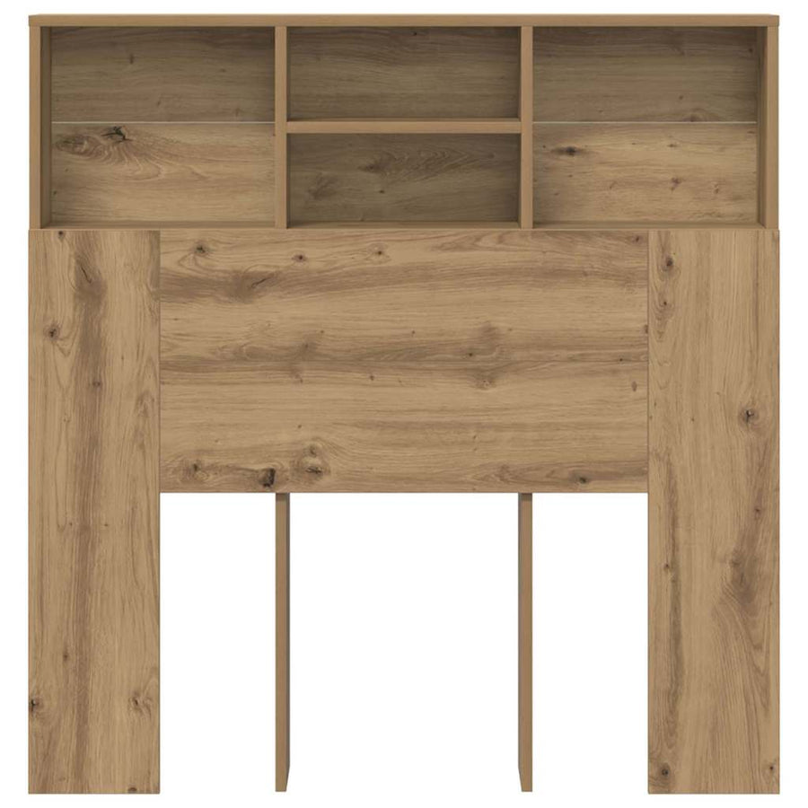 Hoofdeinde kas artisanaal eikenkleurig 100 x 19 x 103.5 cm