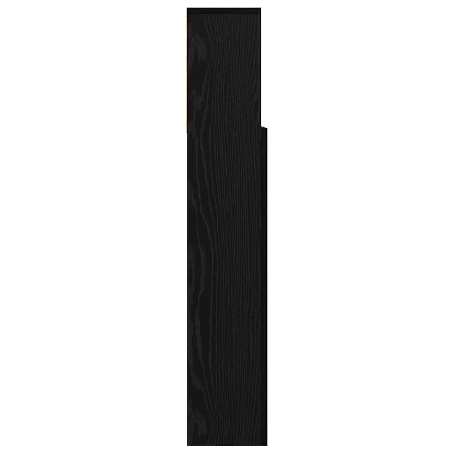 Hoofdeinde kas Zwart eiken 100 x 19 x 103.5 cm Bewerkt hout