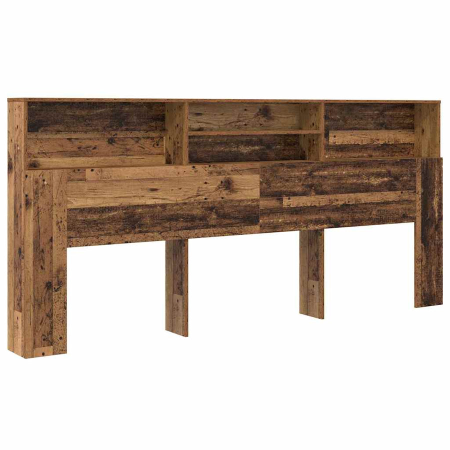 Hoofdeinde kas Oud hout 220 x 19 x 101,5 cm Bewerkt hout