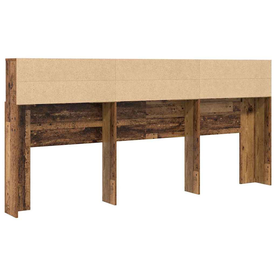 Hoofdeinde kas Oud hout 220 x 19 x 101,5 cm Bewerkt hout