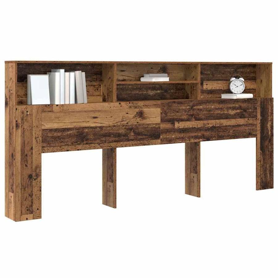 Hoofdeinde kas Oud hout 220 x 19 x 101,5 cm Bewerkt hout