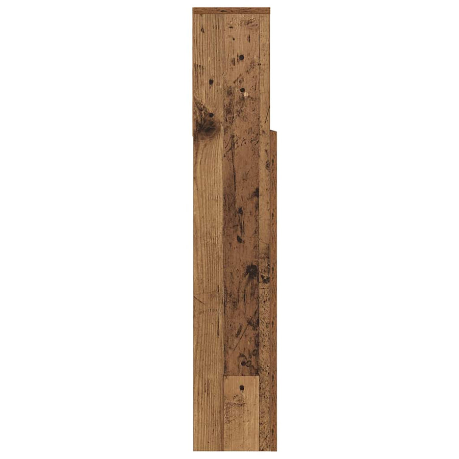 Hoofdeinde kas Oud hout 220 x 19 x 101,5 cm Bewerkt hout