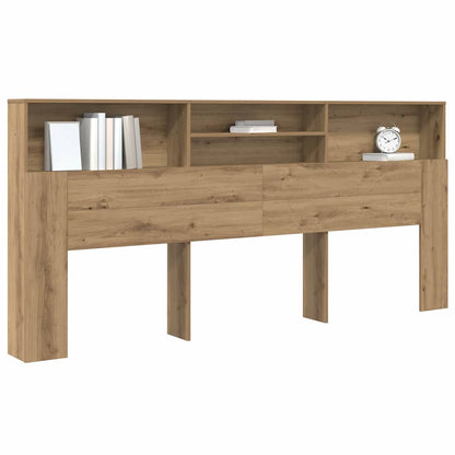 Hoofdeinde kas artisanaal eikenkleurig 220 x 19 x 101,5 cm