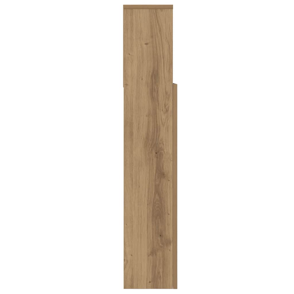 Hoofdeinde kas artisanaal eikenkleurig 220 x 19 x 101,5 cm