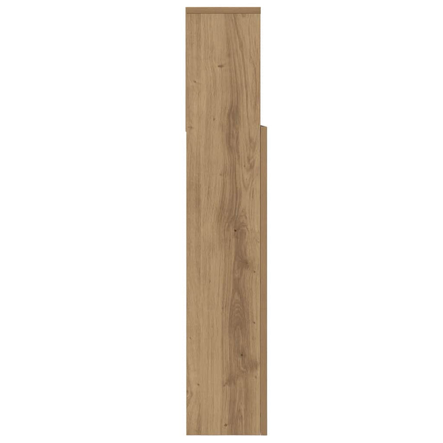 Hoofdeinde kas artisanaal eikenkleurig 220 x 19 x 101,5 cm