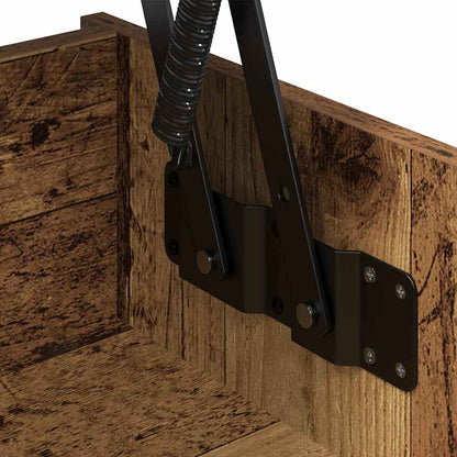 Salontafel met plank met opslag Oud hout 102 x 50 x 52.5 cm Bewerkt hout