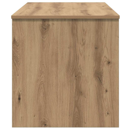 Salontafel met plank artisanaal eikenkleurig 102 x 50 x 52.5 cm