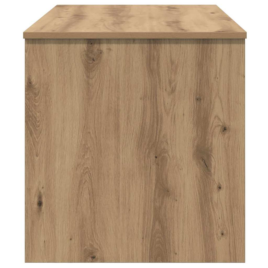 Salontafel met plank artisanaal eikenkleurig 102 x 50 x 52.5 cm