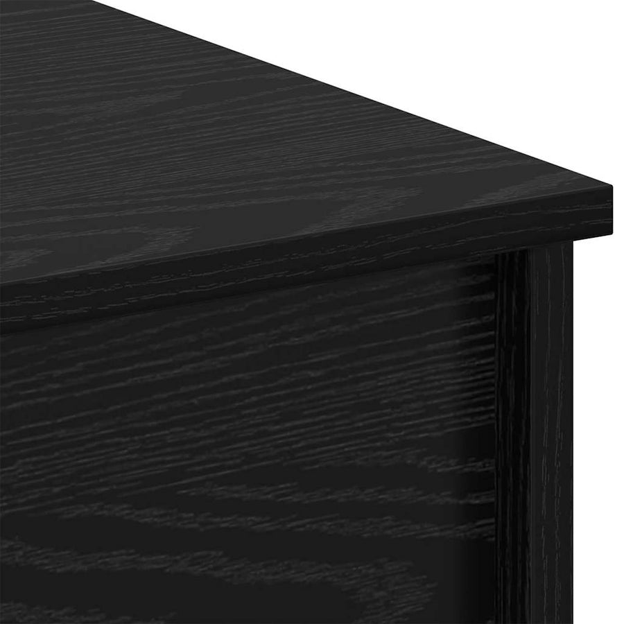 Salontafel Zwart eiken 102 x 50 x 52.5 cm Bewerkt hout