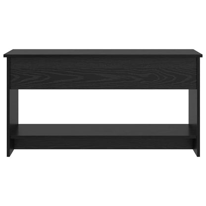 Salontafel Zwart eiken 102 x 50 x 52.5 cm Bewerkt hout
