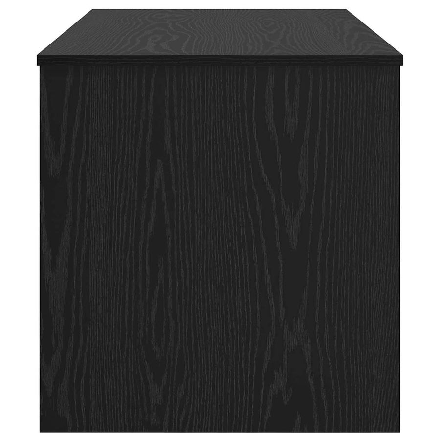 Salontafel Zwart eiken 102 x 50 x 52.5 cm Bewerkt hout