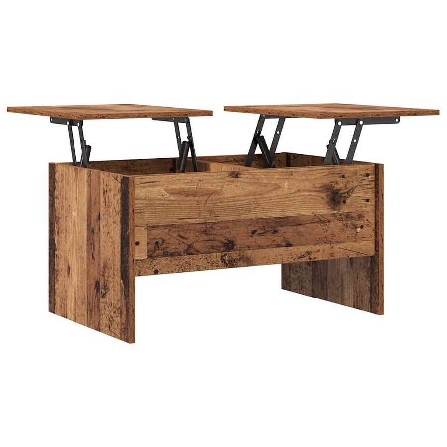 Salontafel Oud hout 80 x 50,5 x 42,5 cm Bewerkt hout