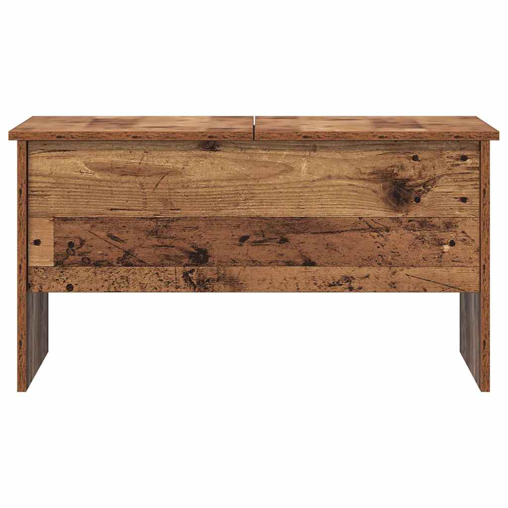 Salontafel Oud hout 80 x 50,5 x 42,5 cm Bewerkt hout