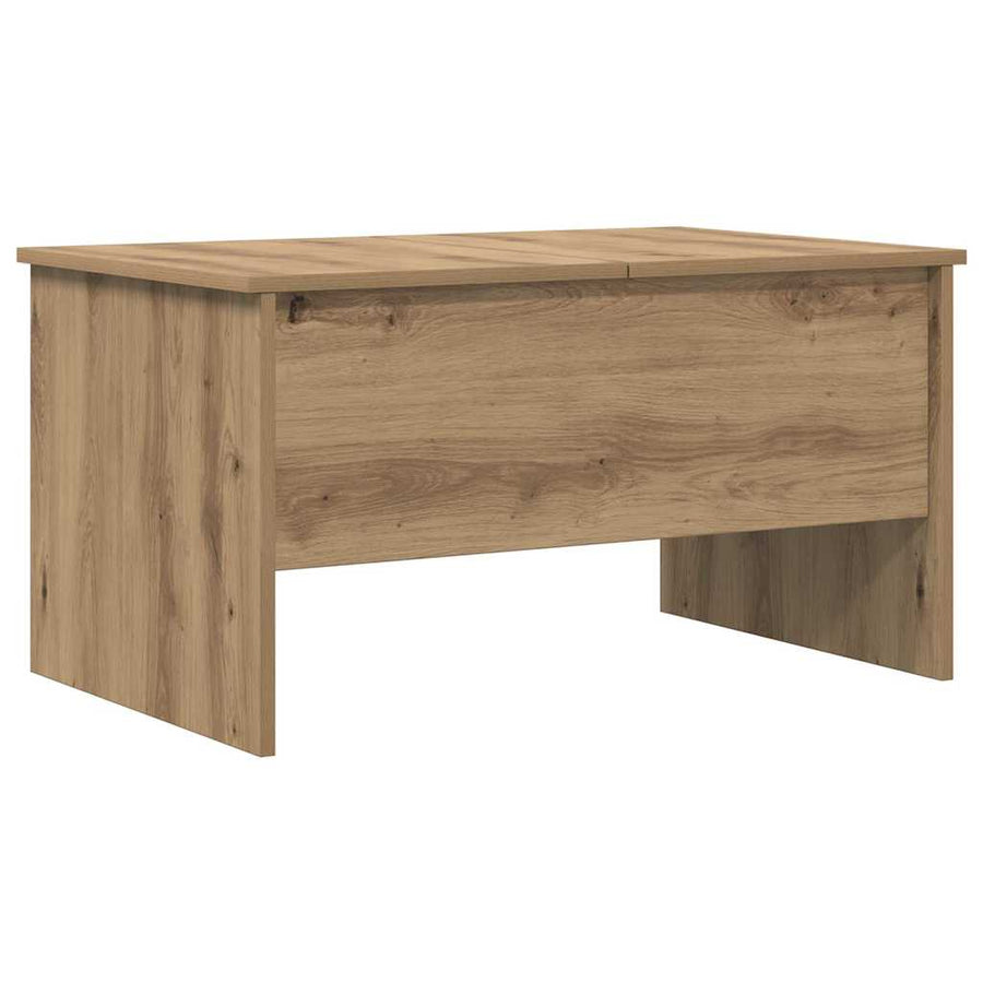 Salontafel artisanaal eikenkleurig 80 x 50,5 x 42,5 cm