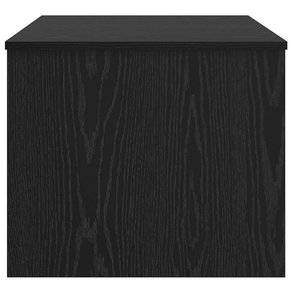 Salontafel Zwart eiken 80 x 50,5 x 42,5 cm Bewerkt hout