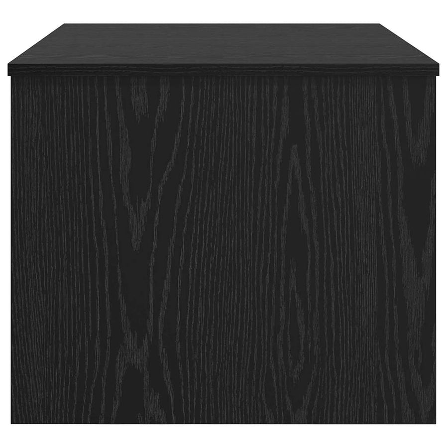 Salontafel Zwart eiken 80 x 50,5 x 42,5 cm Bewerkt hout