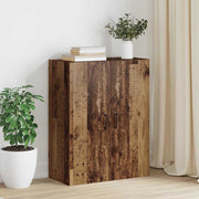 Wandkast 69,5x34x90 cm oud hout bewerkt hout